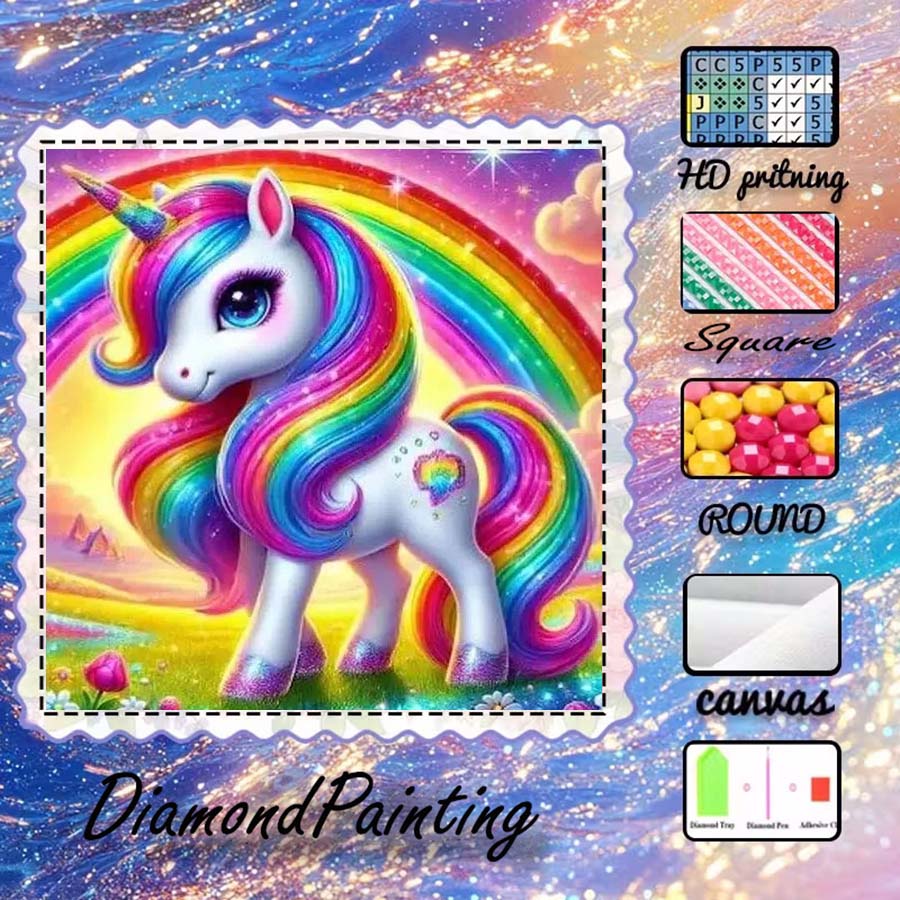 5D Diamond Painting Kit Full Drill - 1 pieza de tela flocada 5D