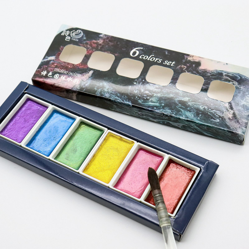 Watercolor Paint Set Solid Pigment - Juego sólido de pigmento de acuarela