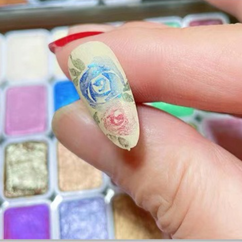 Juego sólido de pigmento de ac - Watercolor Paint Set Solid Pigment reseña y precio