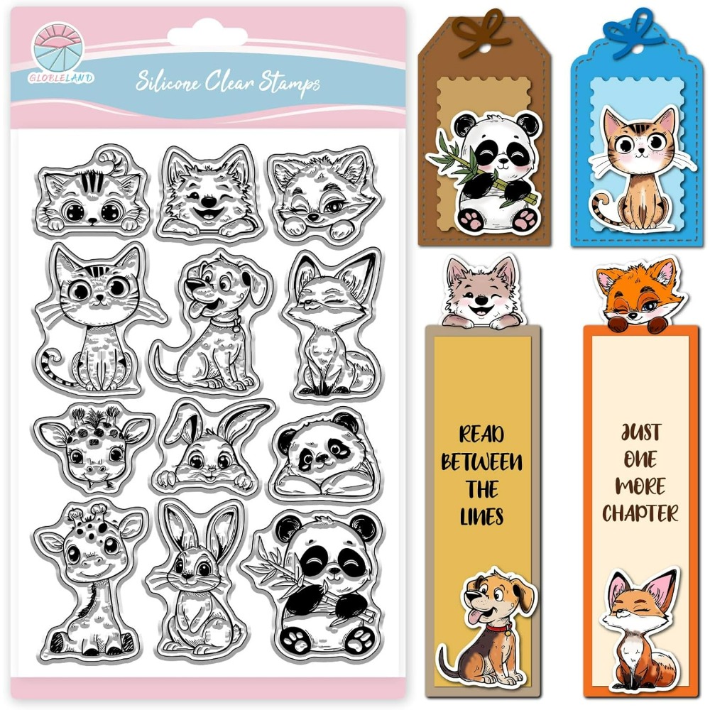 Sellos transparentes de gato,  - Clear Silicone Stamps For Card Making reseña y precio