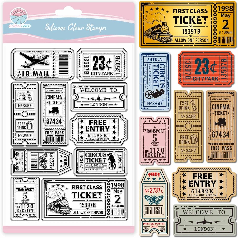 Sello transparente de billete  - Clear Silicone Stamps For Card Making reseña y precio